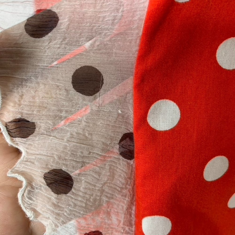 Christian Lacroix Women's Red White Polka Dot Long Sleeve Button Down Shirt 44 - Picture 5 of 15